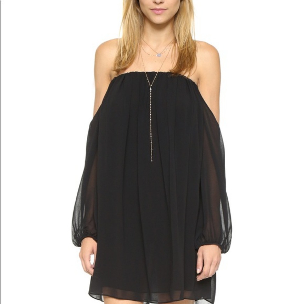 T bag Los Angeles Chiffon Off The Shoulder LBD